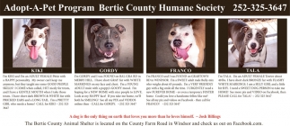 Adopt-A-Pet Program Bertie County Humane Society
