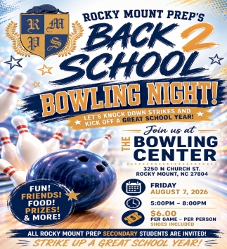 Back 2 School Bowling Night! (August 7, 2026)