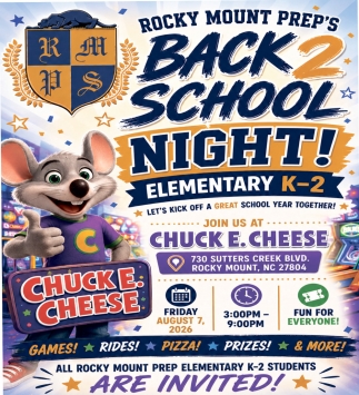 Back 2 School Night! Elementary K-2 (August 7, 2026)