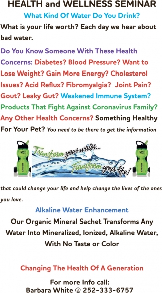 Health and Wellness Seminar