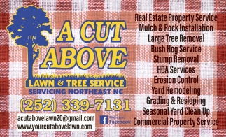 A Cut Above Lawn & Tree Service