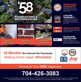 58 Foundations & Waterproofing