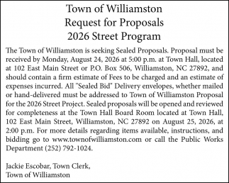 Town of Williamston
