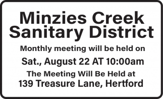 Minzies Creek Sanitary District