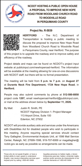 State of North Carolina Department of Transportation