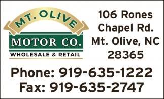 Mt. Olive Motor Co. 