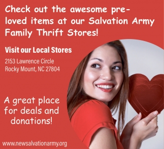 New Salvation Army Family Thrift Stores