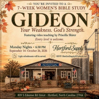 GIDEON - September 14 - October 26, 2026