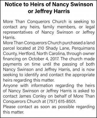 More Than Conquerors Church