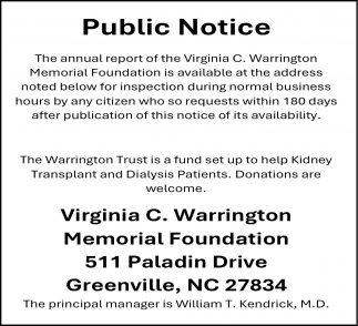 Virginia C. Warrington Memorial Foundation