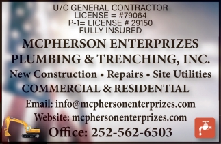 McPherson Enterprizes Plumbing & Trenching, Inc.
