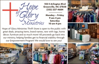 Hope of Glory Ministries Thrift Store
