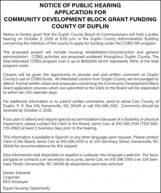 Duplin County Board of Commissioners