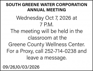 South Greene Water Corporation