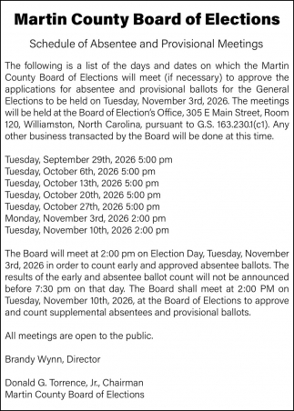 Martin County Board of Elections