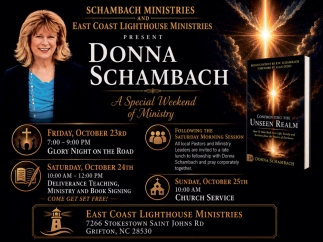 A Special Weekend of Ministry - Oct. 23-25, 2026