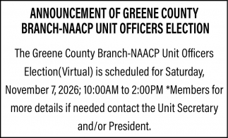 Greene County Branch - NAACP