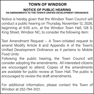 Town of Windsor