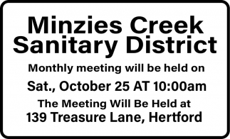 Minzies Creek Sanitary District