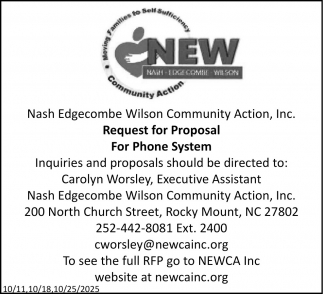 Nash Edgecombe Wilson Community Action, Inc