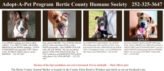Adopt-A-Pet Program Bertie County Humane Society