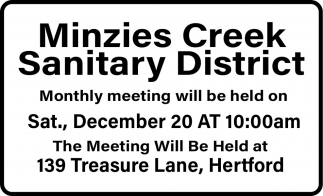 Minzies Creek Sanitary District