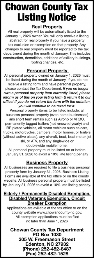Chowan County