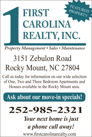 First Carolina Realty, Inc