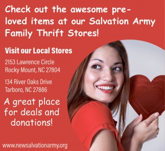 New Salvation Army Family Thrift Stores
