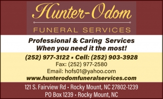 Hunter-Odom Funeral Service