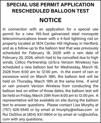 Cellco Partnership - Balloon Test