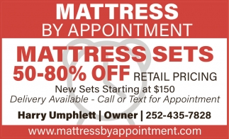 Mattress By Appointment