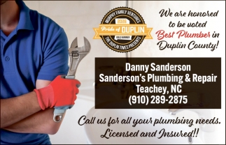 Sanderson's Plumbing & Repair