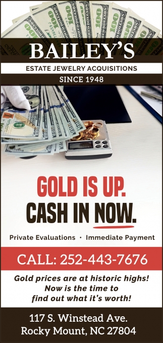 Bailey's Estate Jewelry Acquisitions