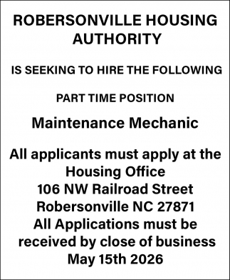 Robersonville Housing Authority