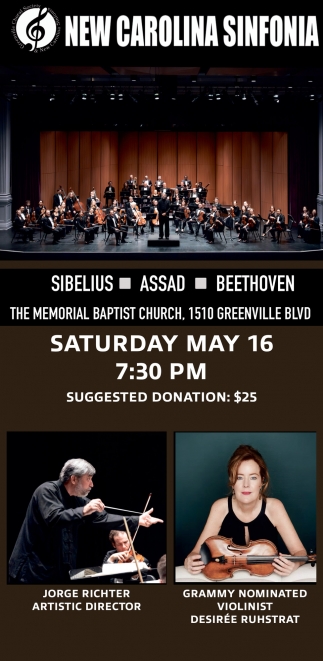 New Carolina Sinfonia (May 16, 2026)