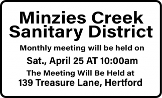 Minzies Creek Sanitary District