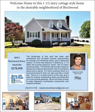 Boone, Hill, Allen & Ricks Real Estate - Stephanie Webb