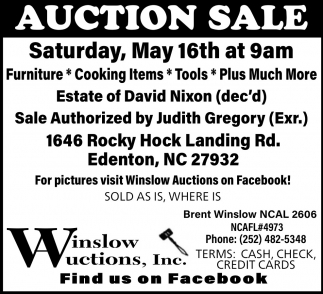 Winslow Auctions, Inc