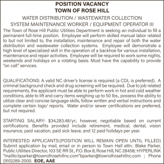Town of Rose Hill