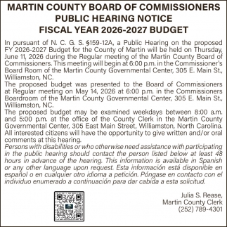 Martin County Board of Commissioners