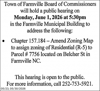 Board of Commissioners of the Town of Farmville