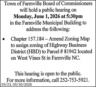 Board of Commissioners of the Town of Farmville
