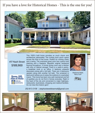 Boone, Hill, Allen & Ricks Real Estate