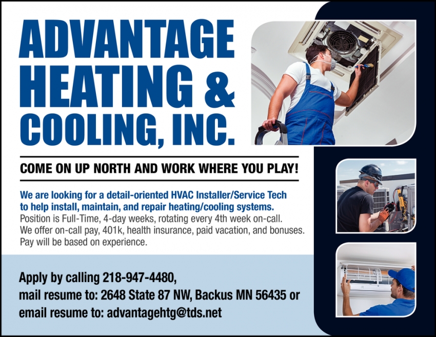 heating and cooling companies hiring near me