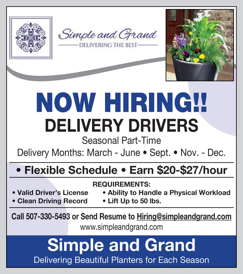 Deliver Drivers, Simple and Grand, Faribault, MN