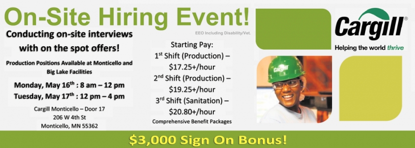 On-Site Hiring Event!