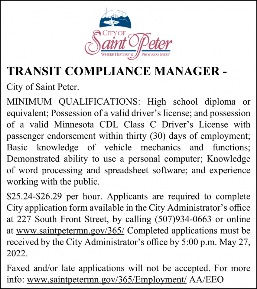 Transit Compliance Manager