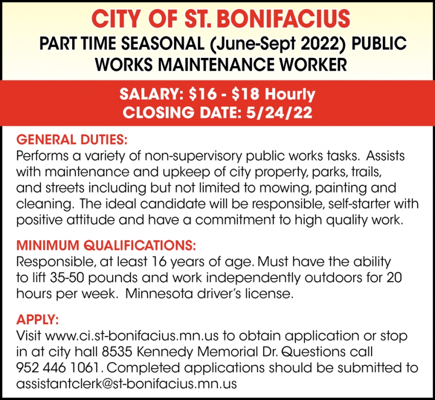 Public Works Maintenance Worker