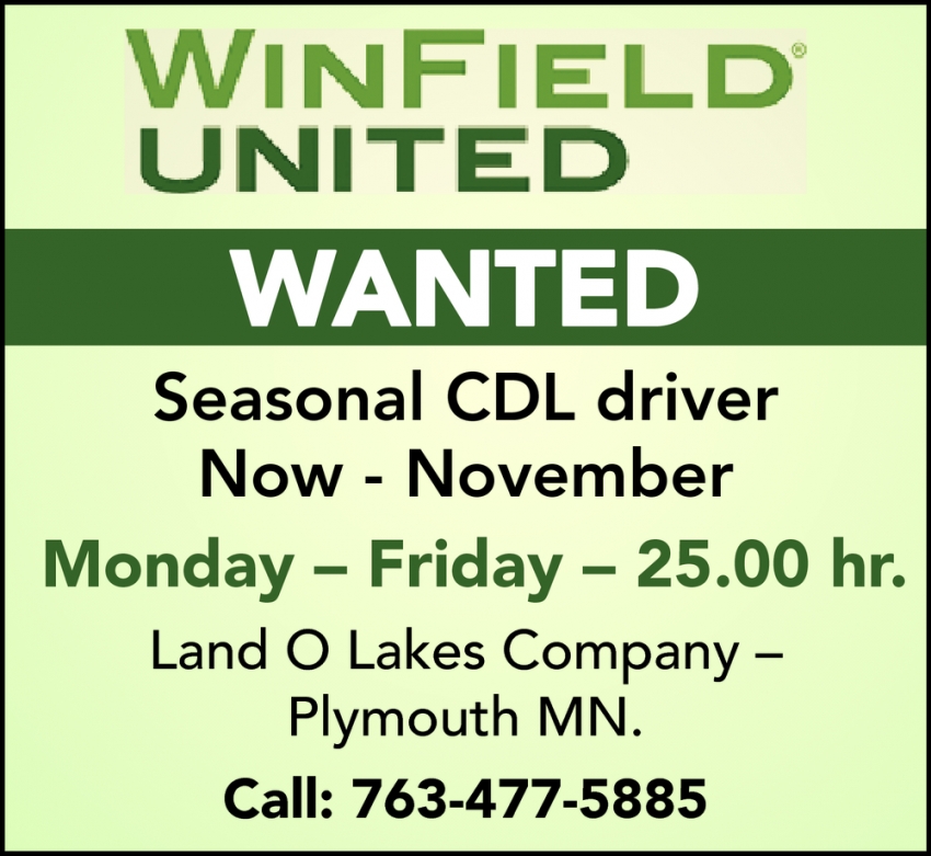 Seasonal CDL Driver